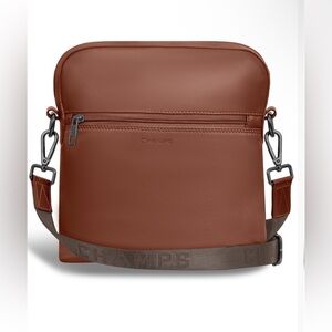 Champs Onyx Leather C/B Bag. Brown.